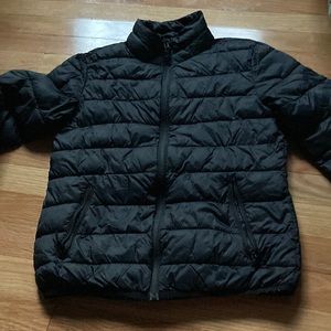 Black puffer jacket